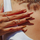 Anel Feminino Geométrico Círculo Vazado [Prata 925]