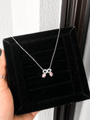 Colar Feminino + Pingente 2 Meninas [Prata 925]