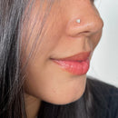 Piercing Nariz Ponto de Luz Coração 3mm [Prata 925]