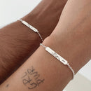 Kit Pulseiras Personalizadas Casal [Prata 925]