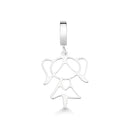 Pingente Berloque Menina Filha [Prata 925]