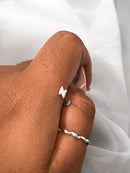 Piercing Hélix/Trágus Raio Cravejado [Prata 925]