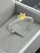 Anel Cravejado Formatura Farmácia [Prata 950]