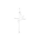 Pingente Cruz Fé 15mm x 25mm [Prata 925]