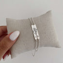 Kit Pulseiras Personalizadas Casal [Prata 925]