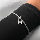 Pingente Berloque Inicial Cravejada [Prata 925]