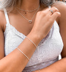 Pulseira Feminina Singapura 18cm [Prata 925]