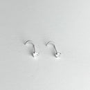 Kit Piercing Ponto de luz coração e piercing 8mm cravejado