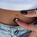 Piercing Umbigo Coração [Prata 925]