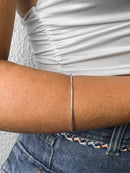 Bracelete Feminino Liso [Prata 925]