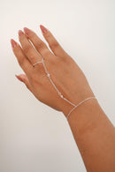 Pulseira Feminina Hand Chain [Prata 925]