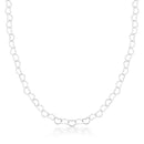 Colar Feminino Choker Elo Coração 40cm [Prata 925]