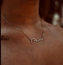 Colar Feminino 45cm + Pingente Personalizado Nome [Prata 925]