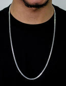 Corrente Masculina Elo Grumet 70cm x 3mm [Prata 925]