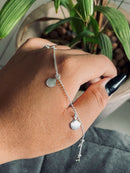 Pulseira Feminina Conchinhas [Prata 925]