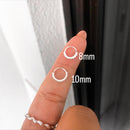 Piercing Argola Cravejada Nariz/Hélix 10mm