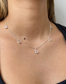 Colar Choker Zircônias Brancas [Prata 925]