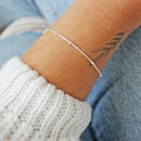 Pulseira Feminina Bolinhas 18cm [Prata 925]