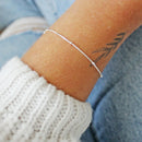 Pulseira Feminina Bolinhas 18cm [Prata 925]
