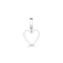 Pingente Berloque Coração Liso Vazado [Prata 925]