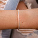 Pulseira Feminina Pipoca 18cm [Prata 925]