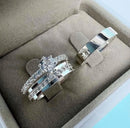 Par De Alianças Grécia 4mm + Anel Solitário Cravejado + Gravação De Nomes [Prata 950]