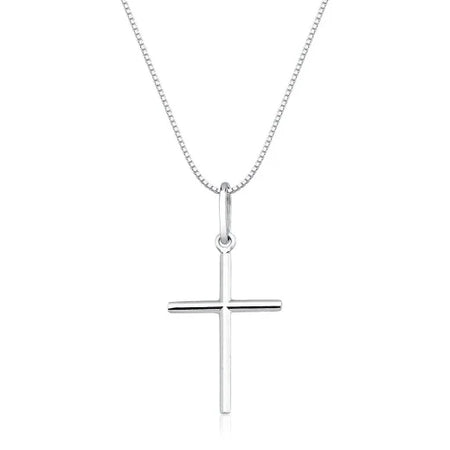 Conjunto Masculino Veneziana Corrente 60cm + Pulseira 21cm + Pingente Cruz [Prata 925]