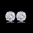 Par De Brincos Pedra Redonda 8mm [Prata 925]