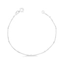 Pulseira Feminina Bolinhas 18cm [Prata 925]