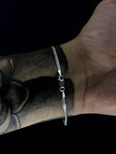 Pulseira Masculina Elo Grumet 21cm x 2mm [Prata 925]