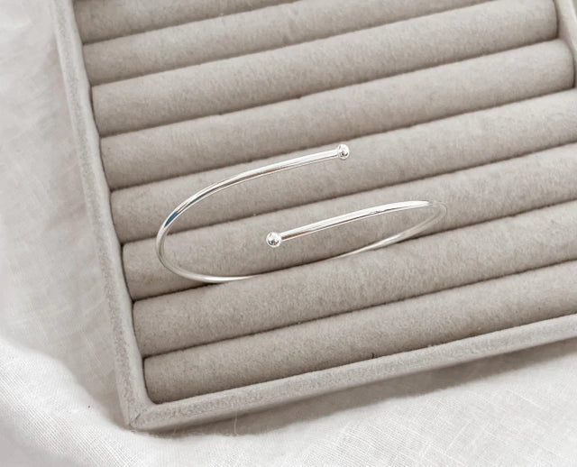 Bracelete Feminino Bolinha [Prata 925]