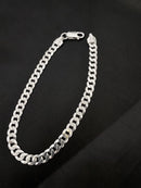 Pulseira Masculina Elo Grumet 21cm x 6mm [Prata 925]