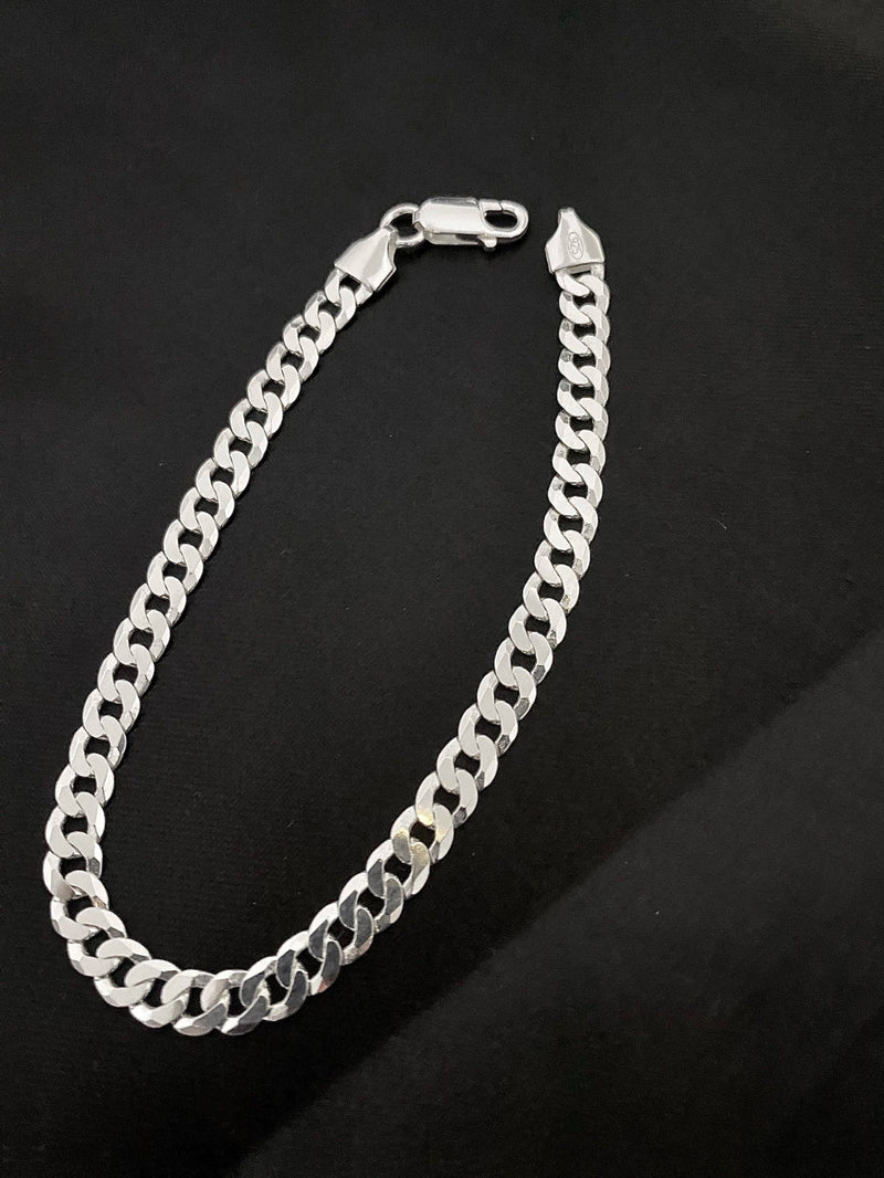 Pulseira Masculina Elo Grumet 21cm x 6mm [Prata 925]