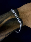 Pulseira Masculina Elo Grumet 21cm x 6mm [Prata 925]