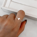 Anel Feminino Lua [Prata 925]