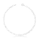 Pulseira Feminina Elo Coração 18cm [Prata 925]